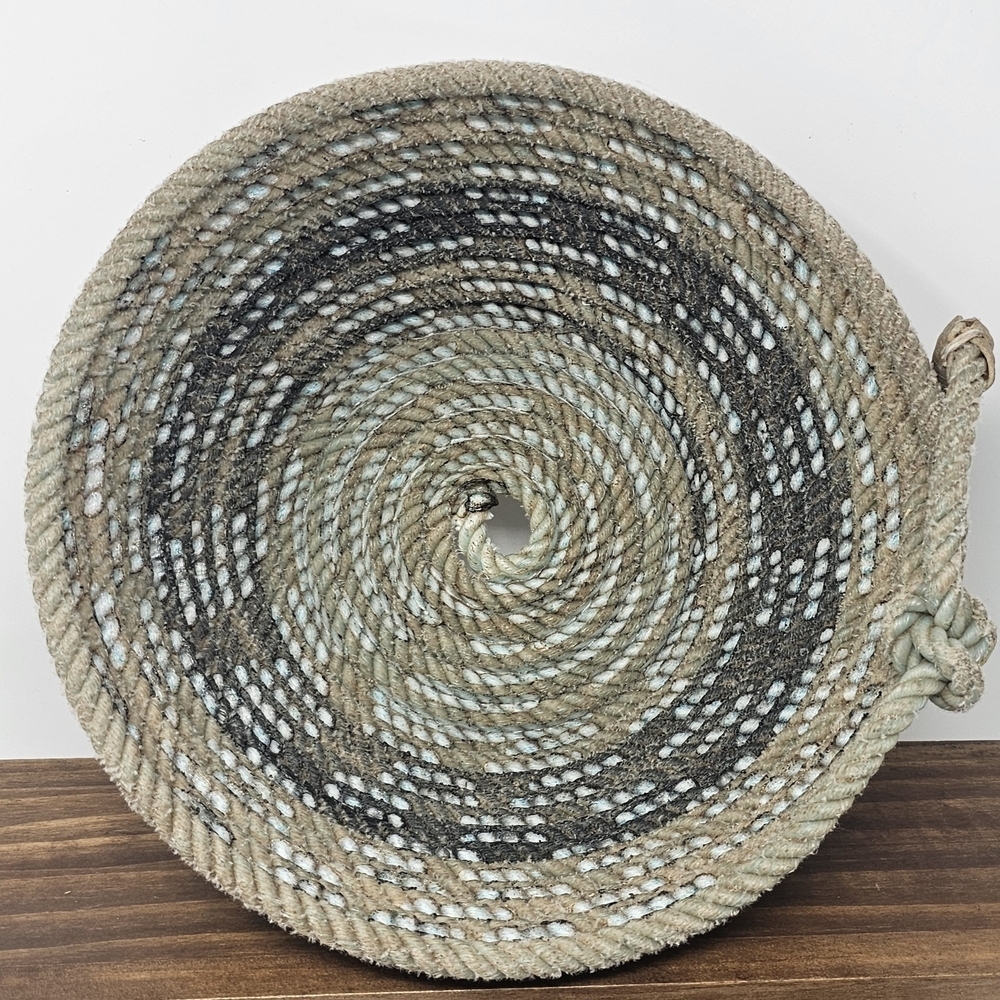 Western Ranch Lariat Authentic Lasso Bowl Handle Hand Crafted Cowboy Decor